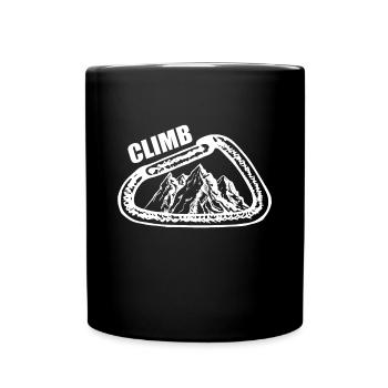 Climb - Tasse einfarbig - Schwarz - Vorne