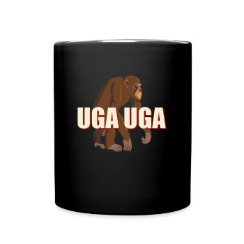 Monkey UGA UGA - Full Colour Mug - black - Front