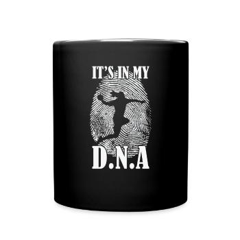 Handball is in my DNA - Full Colour Mug - black - Front