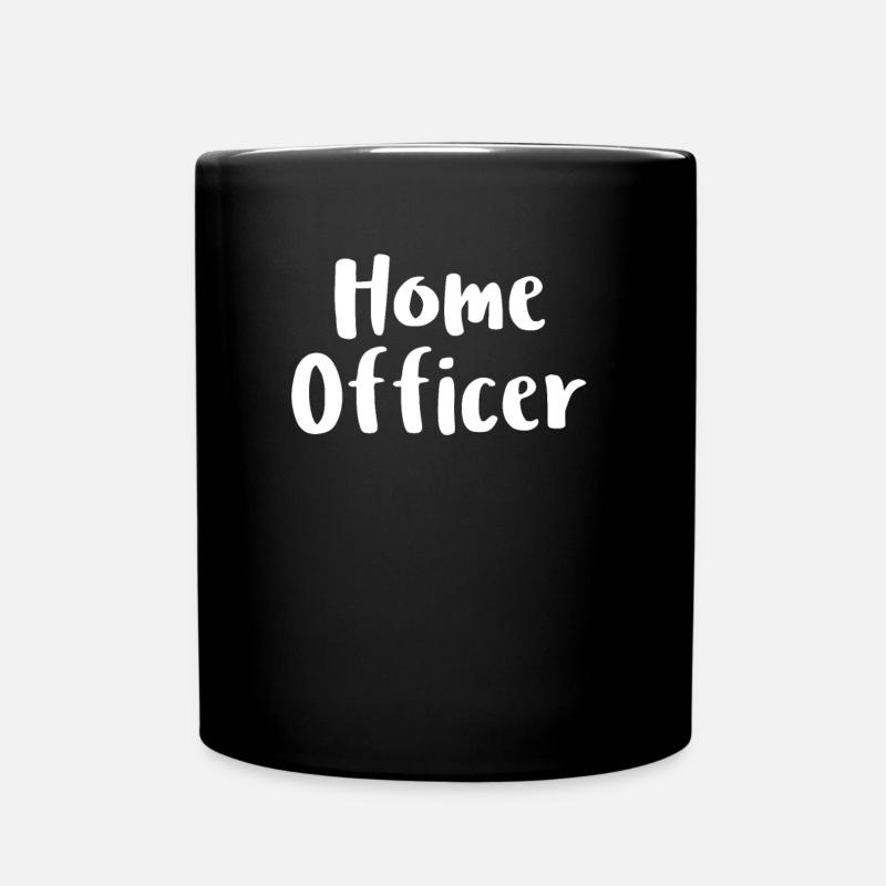Home Officer - Tasse einfarbig - Schwarz