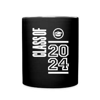 Class of 2024 - Senior Graduation School - Full Colour Mug - black - Front
