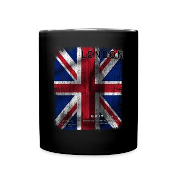 Drapeau de Londres - Mug uni - noir - Devant