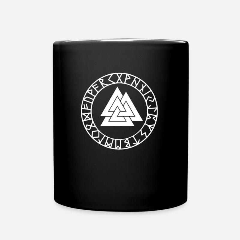 Vikings | Valknut Wotansknoten | Odin | nordique - Mug uni - noir