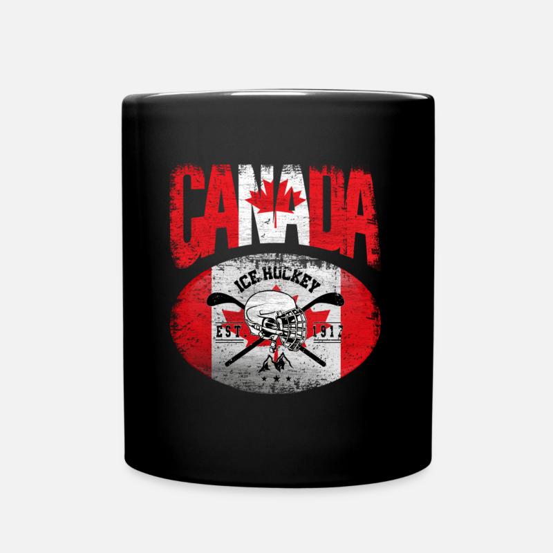 Hockey sur glace Canada - Mug uni - noir