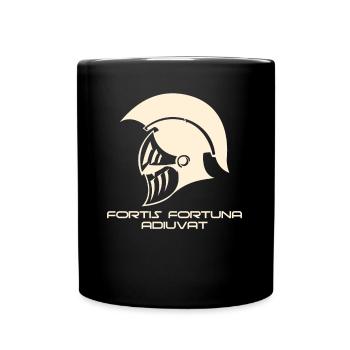 Fortis Fortuna Adiuvat - Tasse einfarbig - Schwarz - Vorne