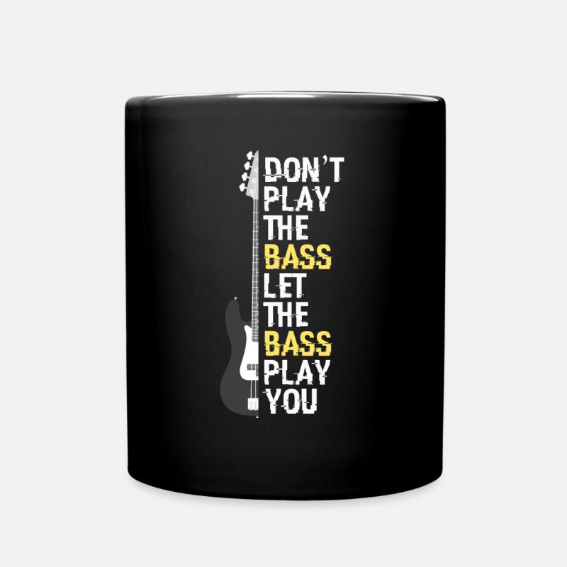 Ne jouez pas de la basse, laissez la basse vous jouer - Mug uni - noir