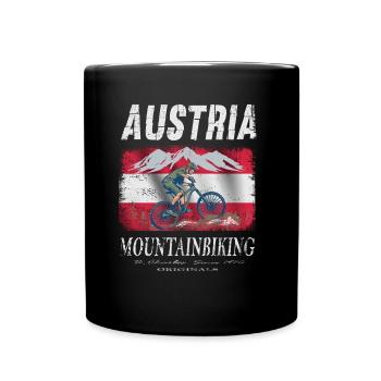 Austria Mountainbiking Vélo Vacances Cadeau - Mug uni - noir - Devant