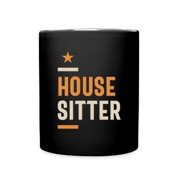 House Sitter Titre du poste Hommes Femmes Cadeau - Mug uni - noir - Devant