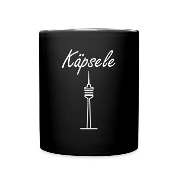 Stuttgarter Käpsele | Schwäbisch Dialekt Schwaben - Tasse einfarbig - Schwarz - Vorne