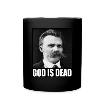 Friedrich Nietzsche | God is Dead | God is dead - Full Colour Mug - black - Front
