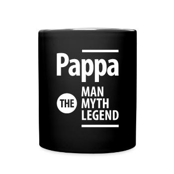 Pappa The Man The Myth The Legend - Full Colour Mug - black - Front