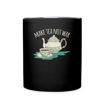 Faire du thé pas était World Peace Zen Meditate - Mug uni - noir - Devant
