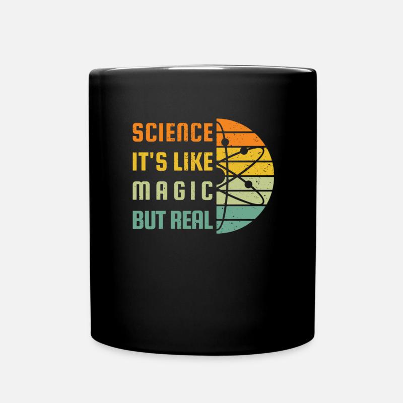 Science Is Like Magic But Real Physician - Tasse einfarbig - Schwarz