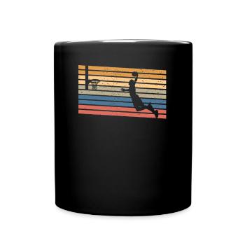 Cadeau de sport de ballon de basket vintage - Mug uni - noir - Devant