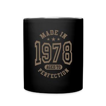 Fabriqué en 1978 vieilli à l’anniversaire de perfection - Mug uni - noir - Devant