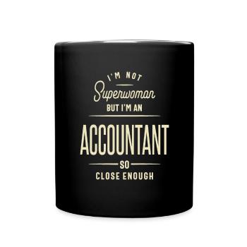 Buchhalter Geschenk lustige Job Titel Beruf - Tasse einfarbig - Schwarz - Vorne