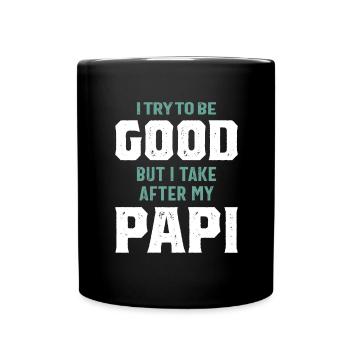 Mais je prends après mon papi | Père - Mug uni - noir - Devant
