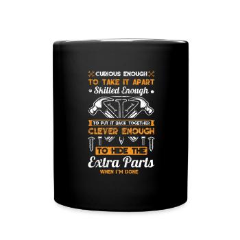 Cadeau mécanique à démonter Mis ensemble Cacher supplémentaire - Mug uni - noir - Devant
