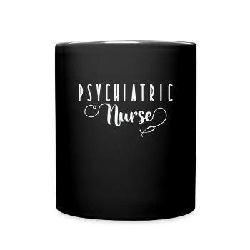 Infirmière Psychiatric Nurse - Mug uni - noir - Devant