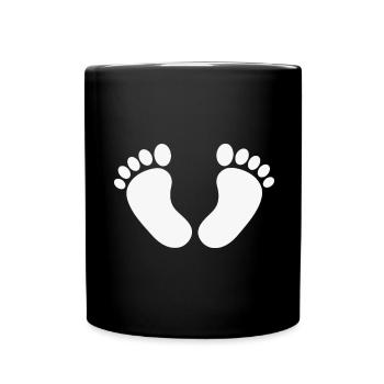 Bébé Pieds - Baby Feet blanc - Mug uni - noir - Devant