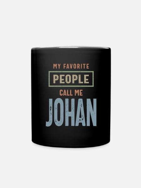 Johan Nom personnalisé Cadeau d’anniversaire - Mug uni - noir