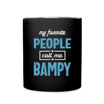 Mens My Favorite People Call Me Bampy Fathers Day - Tasse einfarbig - Schwarz - Vorne