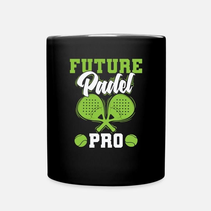 Future Padel Pro Tennis Ballsportart - Tasse einfarbig - Schwarz
