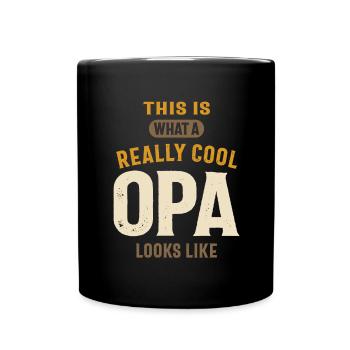 This Is What a Really Cool Opa Looks Like - Full Colour Mug - black - Front