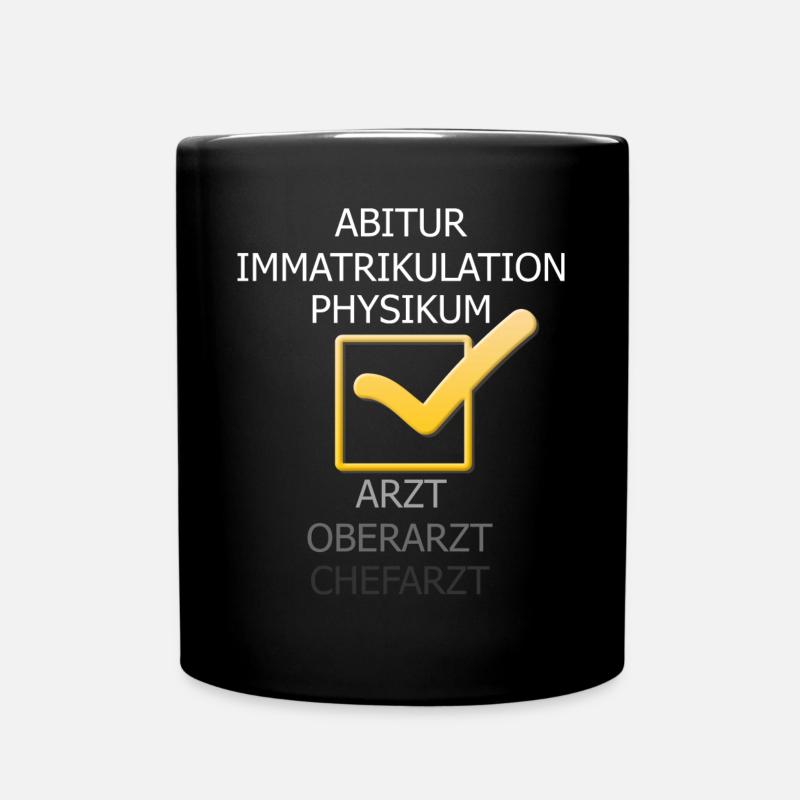 Physikum Medizinstudent - Tasse einfarbig - Schwarz