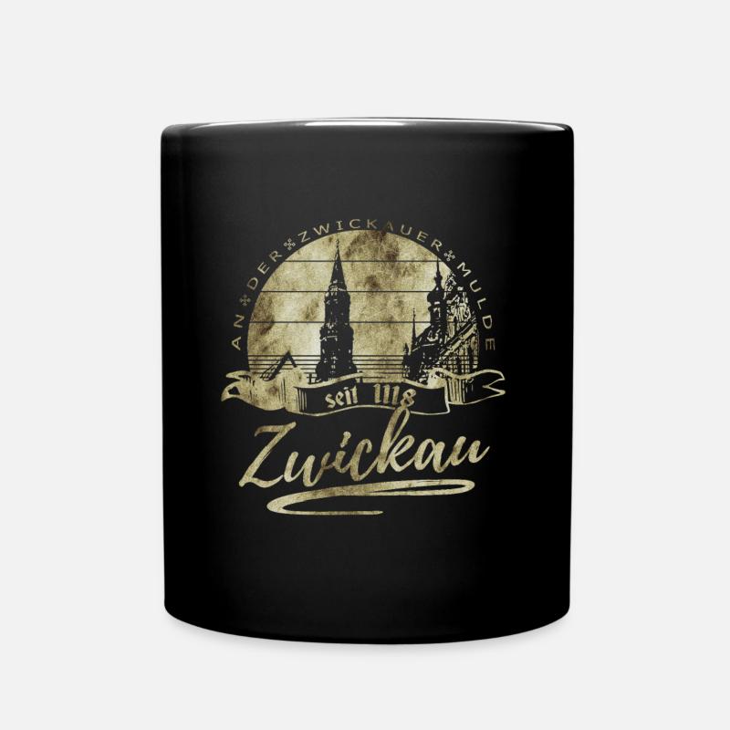 zwickau vintage - Tasse einfarbig - Schwarz