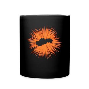 Slowakei - Tasse einfarbig - Schwarz - Vorne