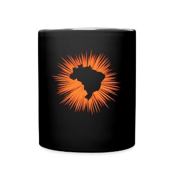 Brasilien - Tasse einfarbig - Schwarz - Vorne