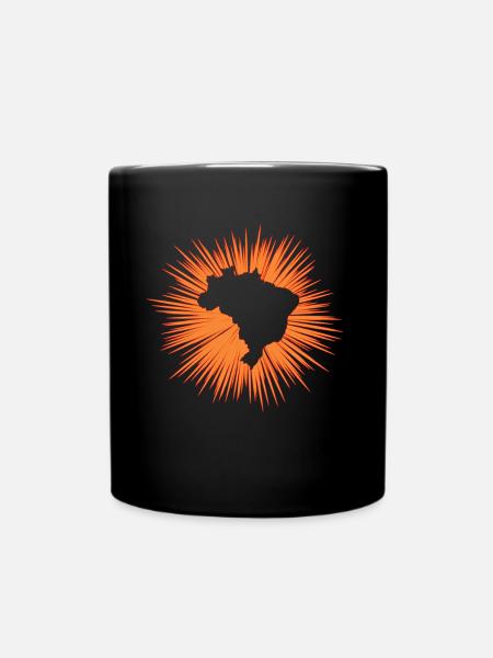 Brasilien - Tasse einfarbig - Schwarz