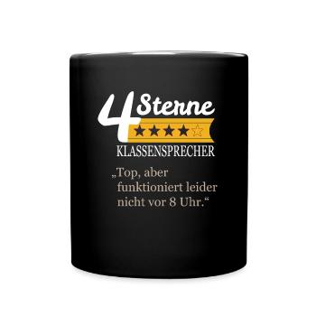 Klassensprecher - Tasse einfarbig - Schwarz - Vorne