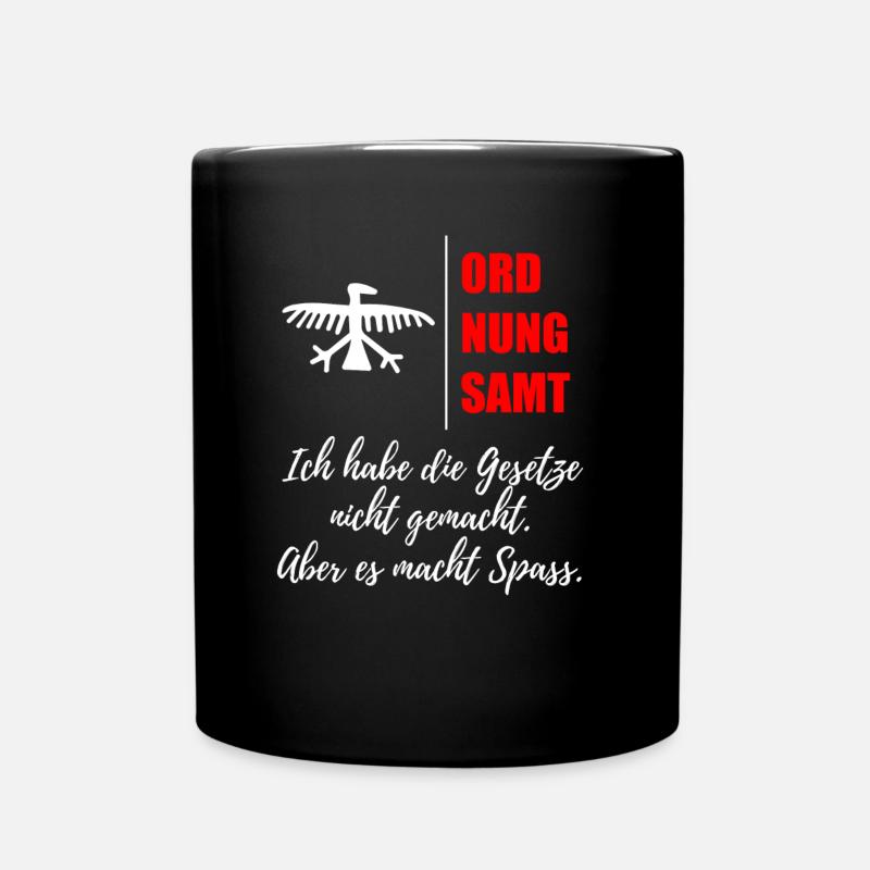 Ordnungsamt - Tasse einfarbig - Schwarz