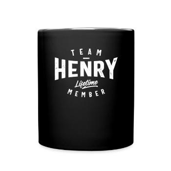Henry Nom personnalisé Hommes Anniversaire - Mug uni - noir - Devant