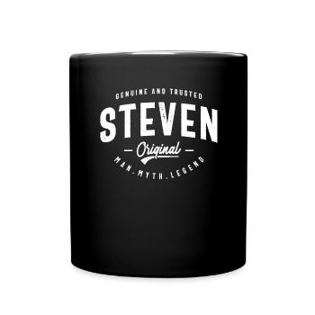Steven Nom personnalisé Hommes Anniversaire - Mug uni - noir - Devant
