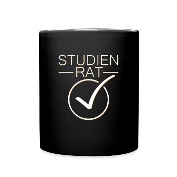 Studienrat Lehrer Beamter Referendariat - Tasse einfarbig - Schwarz - Vorne