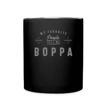 Mens My Favorite People Call Me Boppa - Full Colour Mug - black - Front