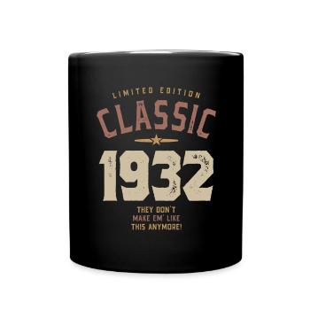 Classic 1932 - 90ème anniversaire Retro Vintage - Mug uni - noir - Devant