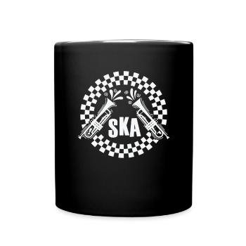 Ska Trumpet Old School Jazz Music Style - Full Colour Mug - black - Front