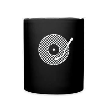 Ska Vinyl Record Jazz Music Style - Full Colour Mug - black - Front