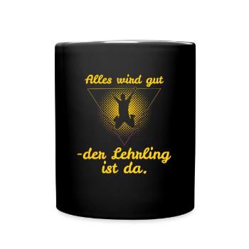 Lehrling - Tasse einfarbig - Schwarz - Vorne