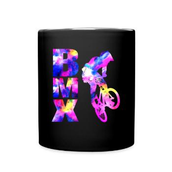 bmx bike rider freestyle design - Mug uni - noir - Devant