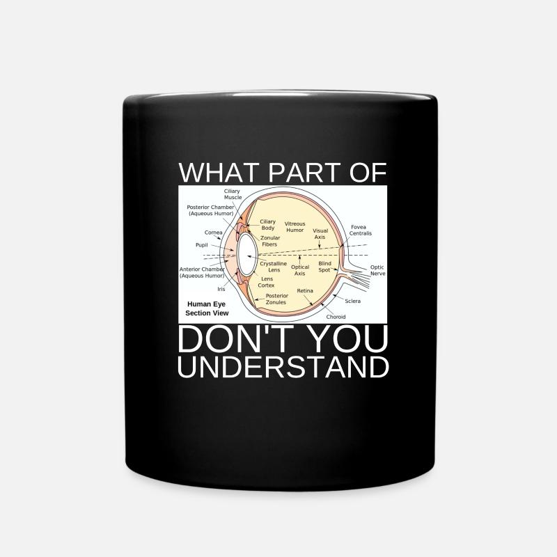 Ophthalmologist Optometrist Optometry And Optician - Tasse einfarbig - Schwarz