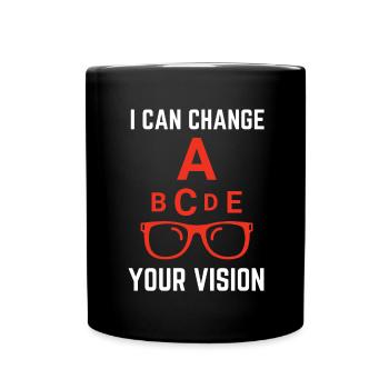 Ophtalmologiste Optométriste Optométrie et Opticien - Mug uni - noir - Devant