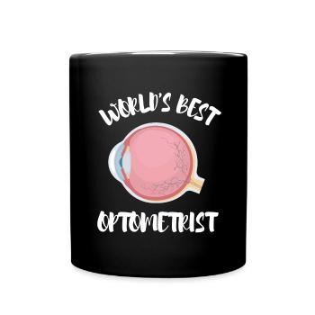 Ophtalmologiste Optométriste Optométrie et Opticien - Mug uni - noir - Devant