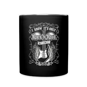 Es Ist Rock And Roll - E-Gitarre - Tasse einfarbig - Schwarz - Vorne
