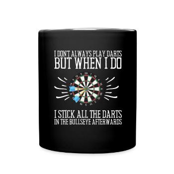 Darts League Night And Darts Board 180 Points - Mug uni - noir - Devant