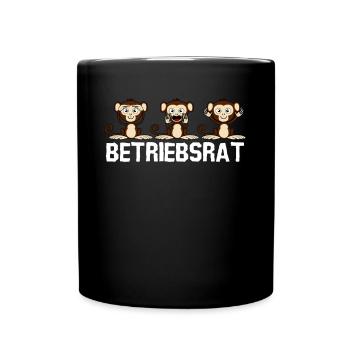 Betriebsrat Betriebsräte Betriebsrätin - Tasse einfarbig - Schwarz - Vorne